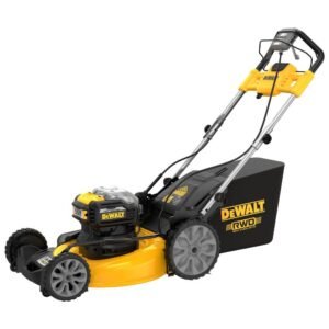 DEWALT 2X20V MAX Lawn Mower Kit Brushless Cordless 21 1/2in Rear Wheel Drive Self Propelled