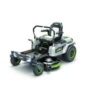 EGO POWER Z6 Zero Turn Riding Lawn Mower 42 with Four 56V ARC Lithium 10Ah Batteries and Charger